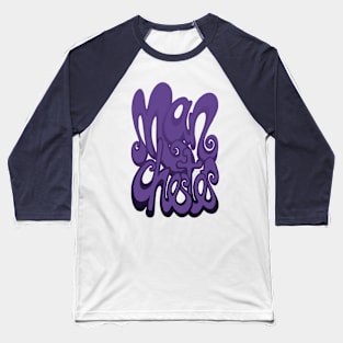 Manchester lettering - ultra violet purple Baseball T-Shirt